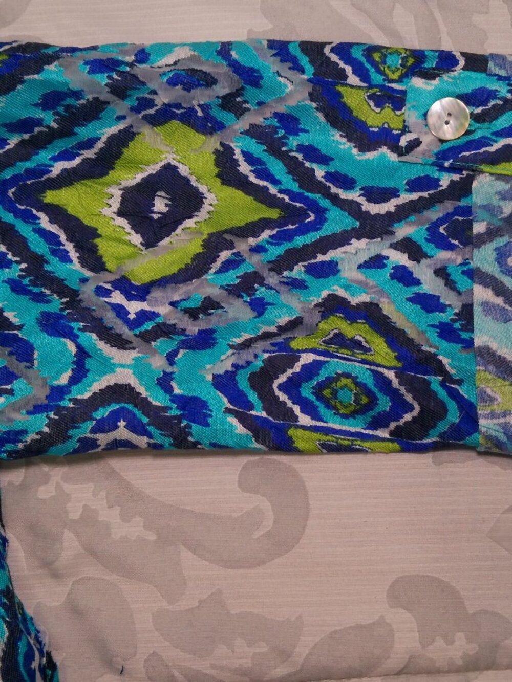 Jacket Ruby Rd Lightweight Blue Green Size 16 - Picture 12 of 16